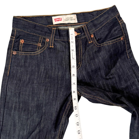 Levi’s Straight Leg Blue Jeans – Size 10 – Dark Wash 100% Cotton Classic Fit - Picture 11 of 16